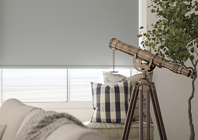 Trinity (Blackout), Oyster Grey - Roller Blind - Image 5